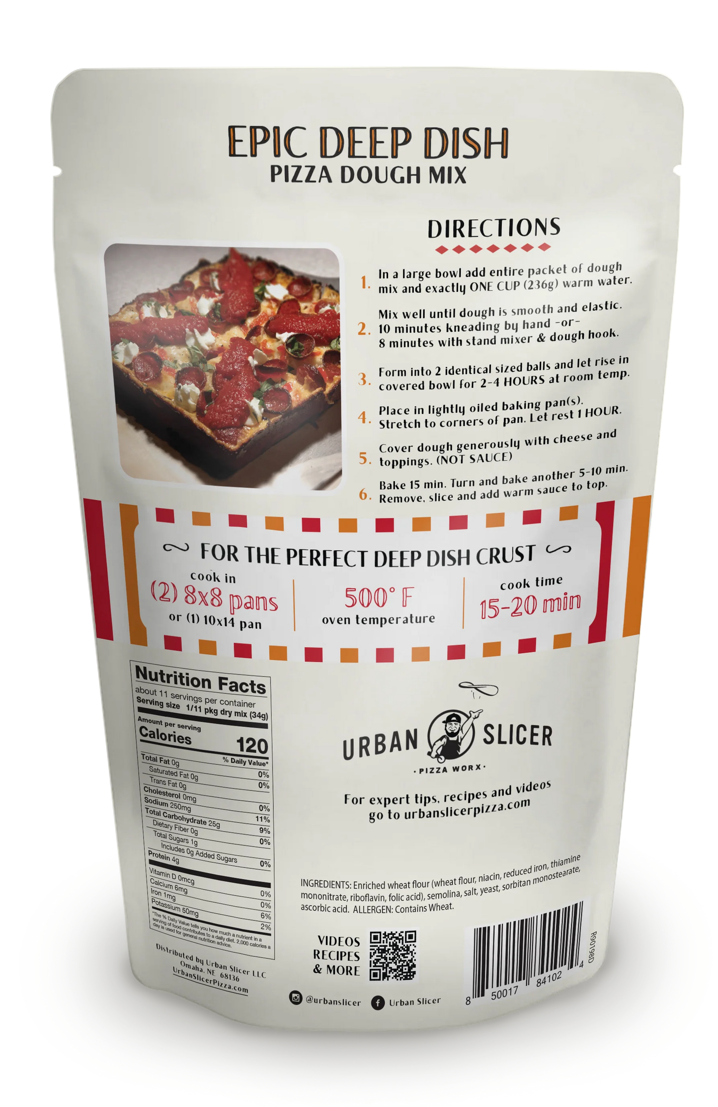 Urban Slicer Epic Deep Dish Pizza Dough