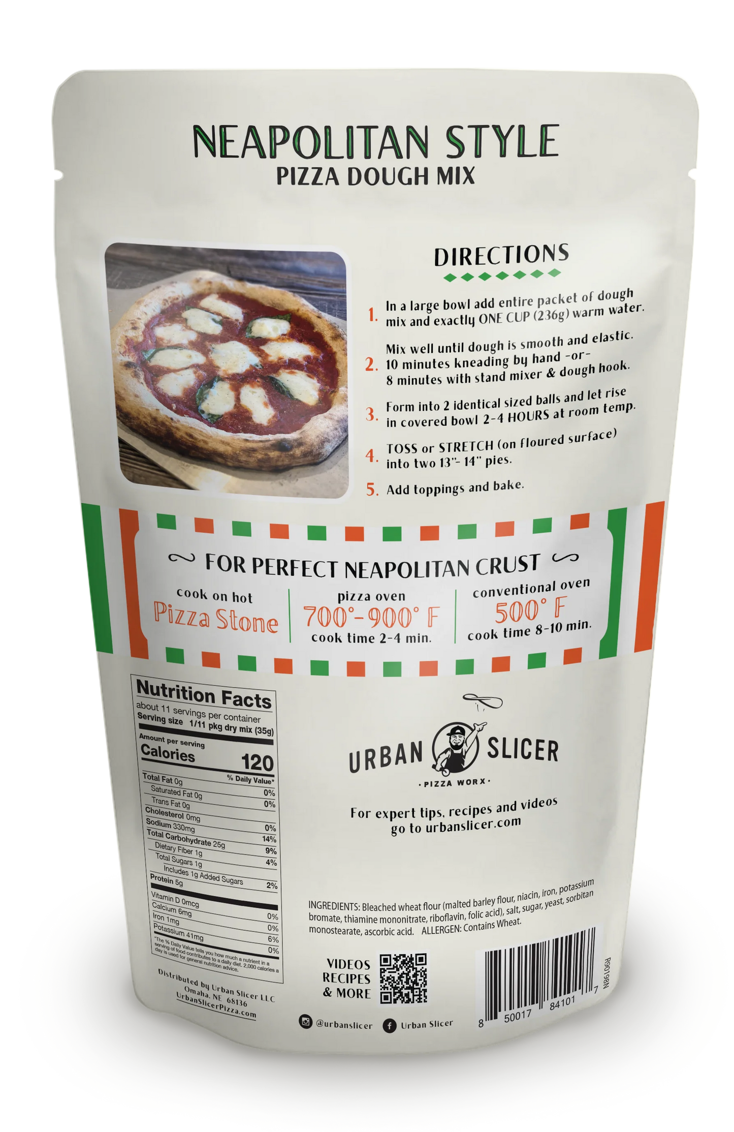 Urban Slicer Neapolitan Style Pizza Dough