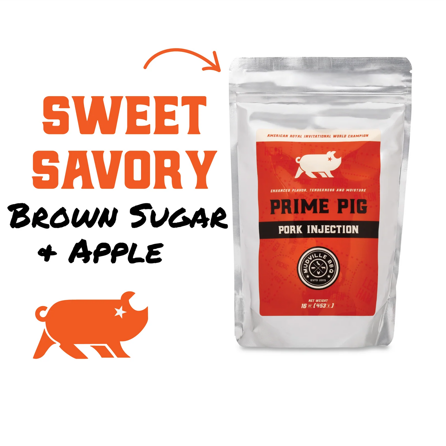 Mudville BBQ Prime Pig Pork Injection 16 oz