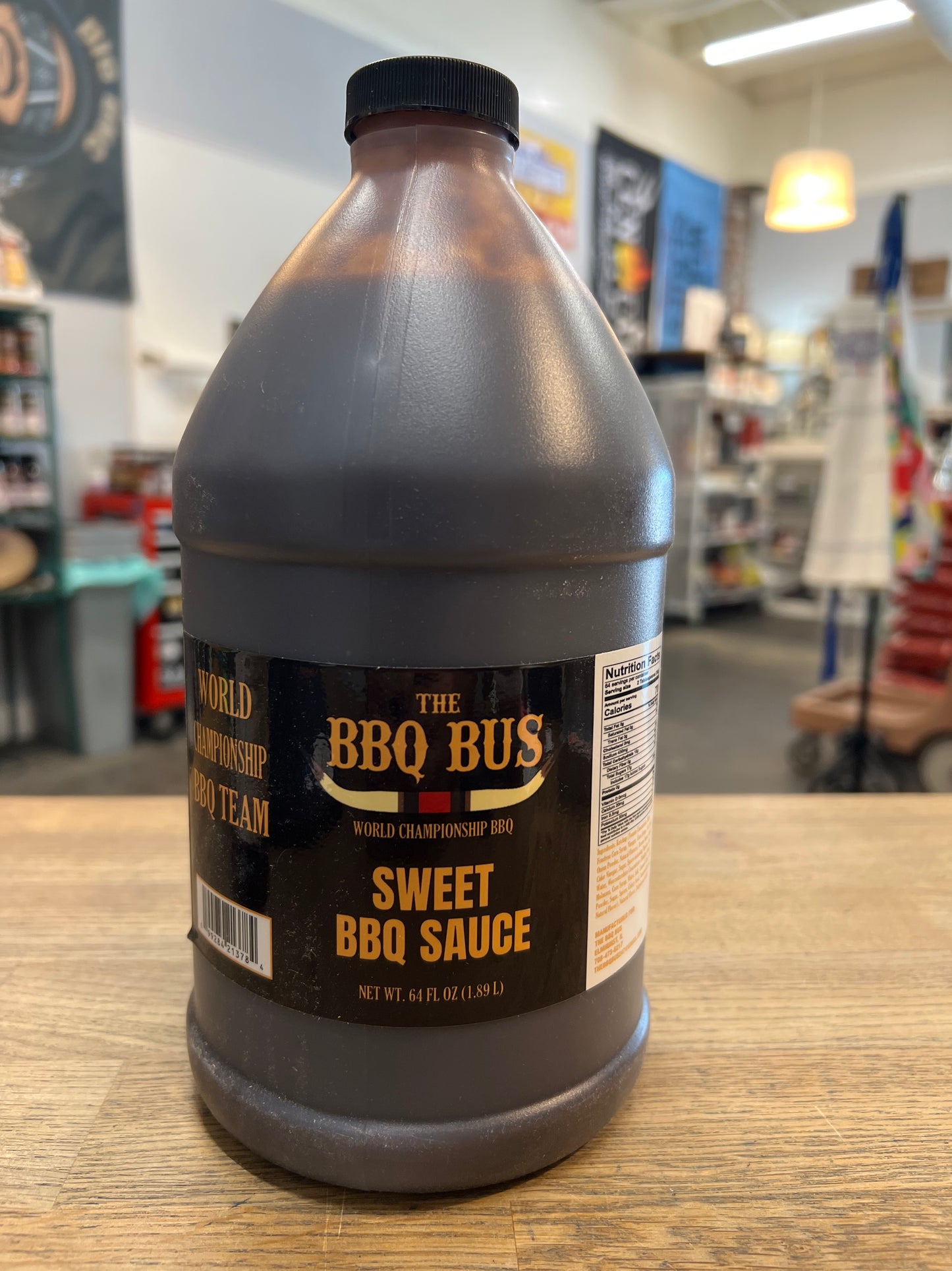 The Bbq Bus Sweet Bbq Sauce 1/2 Gallon
