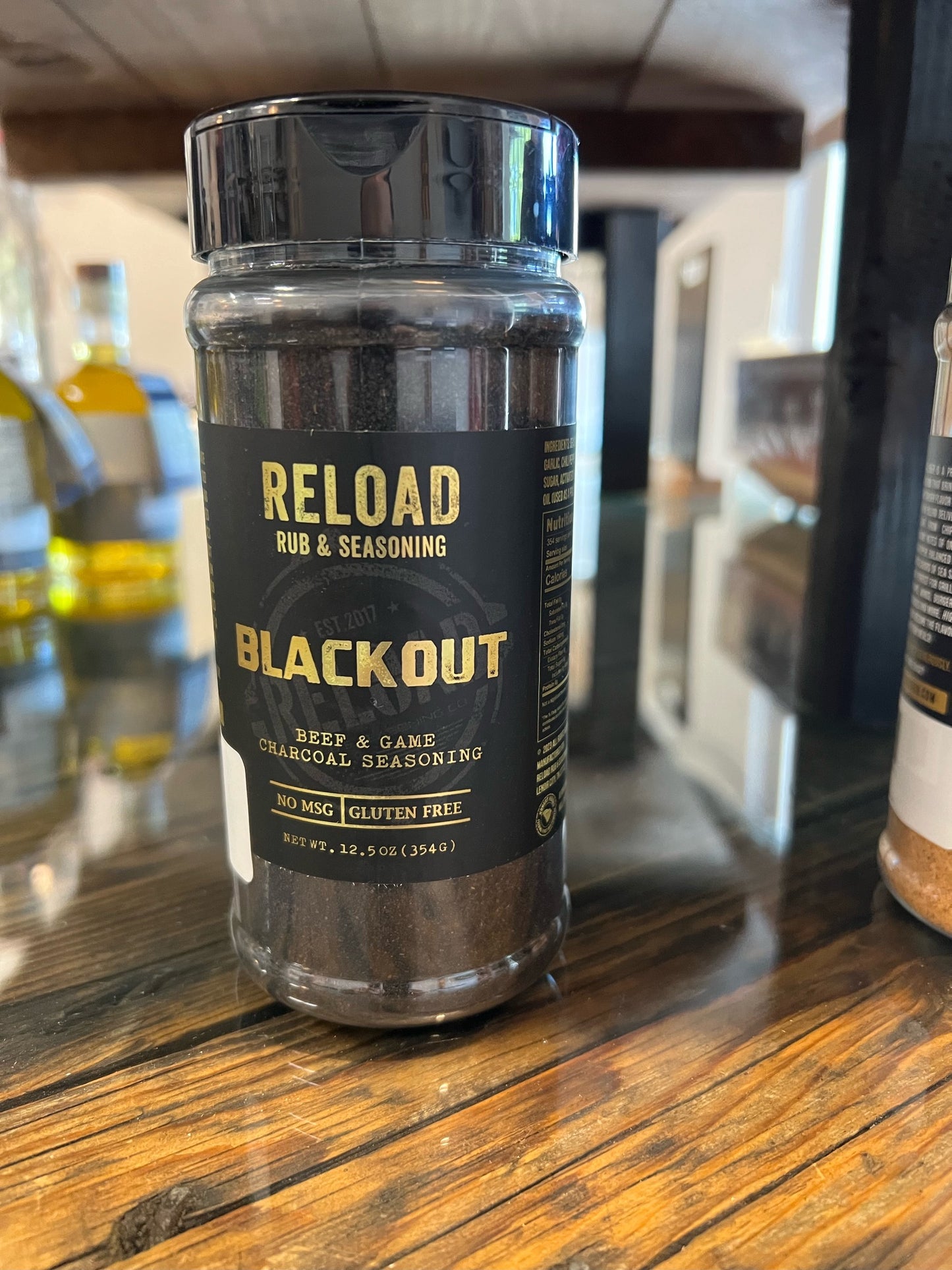 Reload Rub & Seasoning Blackout Beef & Game Charcoal Seasoning 12.5 oz