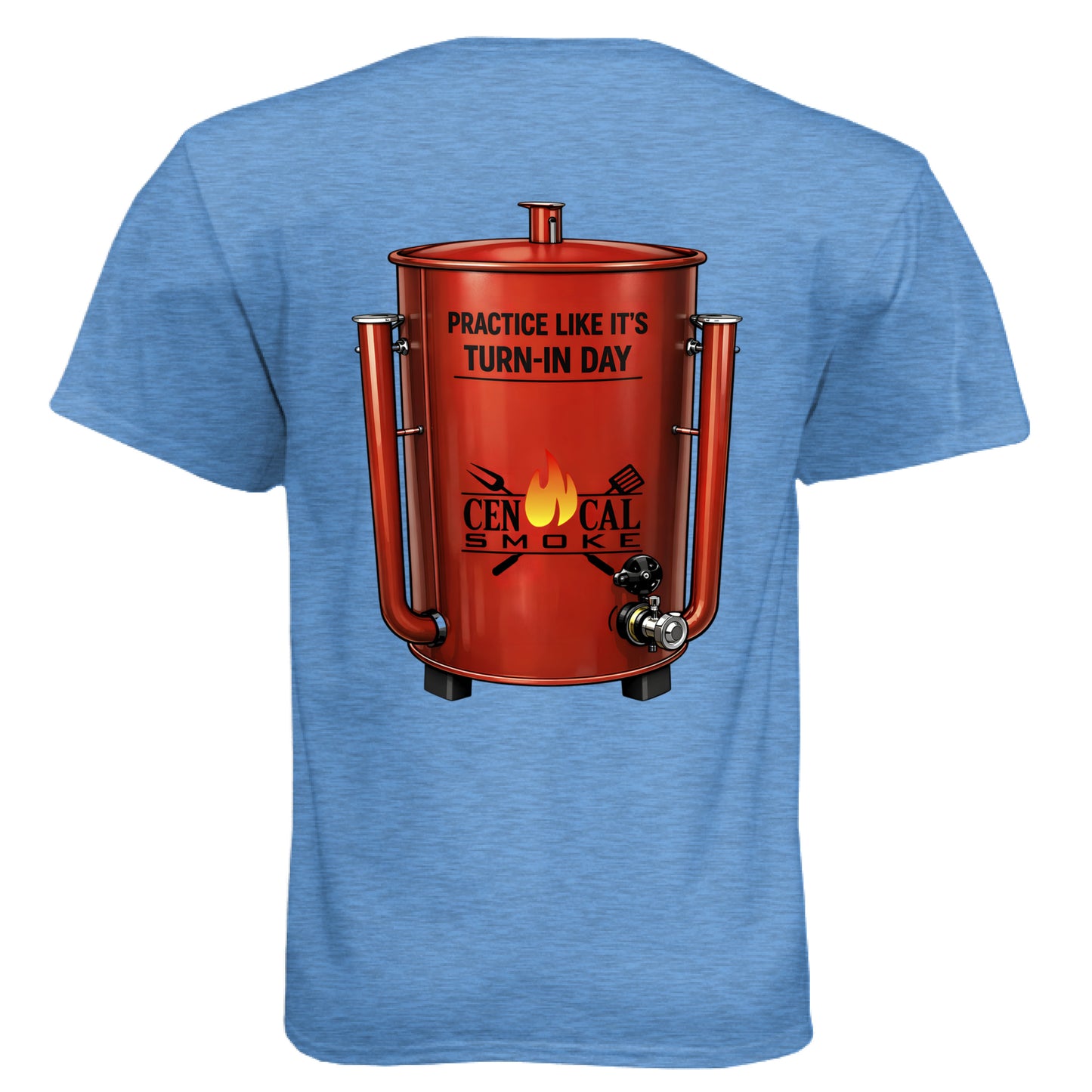 Heather Columbia Blue - BACK